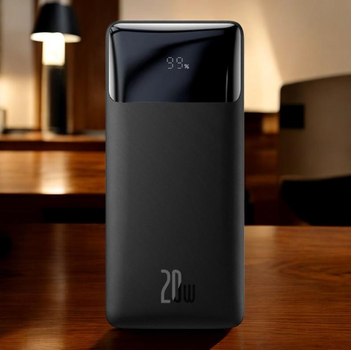 Портативний павербанк Baseus Digital 10000mAh 20W Power Bank зарядка для смартфонів, планшетів та смарт годинників