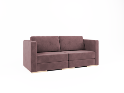 Диван двомісний - Sita 2 Velor French Rose Quartz 220x90x75 см