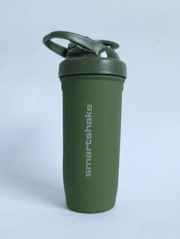 Шейкер металевий для спортивного харчування Smartshake Reforce Stainless Steel 900ml