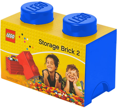 Pudełko do przechowywania klocków konstrukcyjnych LEGO Storage Brick 2 Niebieskie (5004280)