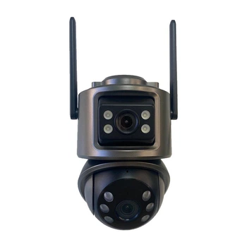 Беспроводная камера 3+3 Мп 360° GreenVision Wi-Fi GV-201-IP-M-DOС30-30 SD