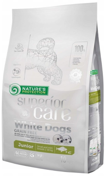 Сухий корм для собак Nature's Protection Superior Care White Dogs Grain Free Junior Small and Mini Breeds з білою рибою 10 кг (4771317458308)