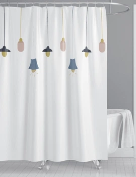 Шторка для ванной комнаты с кольцами Trento Light 180х200см ,белый