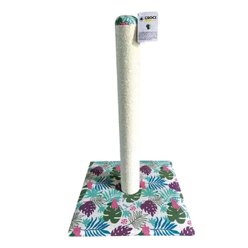 Когтеточка драпак CROCI столбик на подставке, (тропик) 40х40х62см (8023222241114)