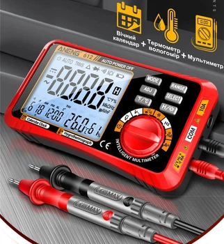 Багатофункціональний цифровий мультиметр ANENG 612 Red з автоматичним діапазоном