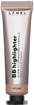 Кремовый хайлайтер для лица - LAMEL Make Up BB Highlighter 401 - Pearl (10ml) (1033551-1369166-2)