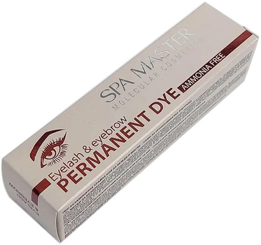 Професійна фарба для брів та вій - Spa Master Eyelash & Eyebrow Permanent Dye Matte Black (15ml)