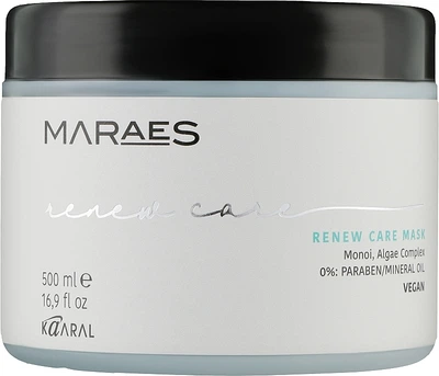 Маска для відновлення волосся з комплексом водоростей - Kaaral Maraes Renew Care Mask 1000мл (500мл, 1000мл) (963978-1225491-2)