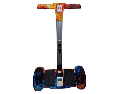 Гіроскутер-сігвей з ручкою Smart Balance A8 Premium 10.5" Вогонь та лід