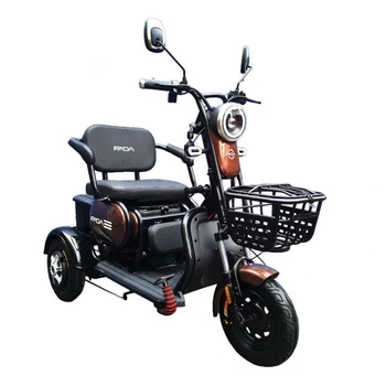 Електроскутер Триколісний Трицикл FADA OLDI (600W, 60V, 20Ah) Коричневий