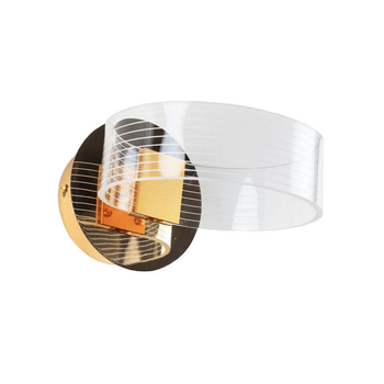 Светодиодное настенное бра Sirius 12W с круглым плафоном 3000-6000K золотое IP20 N 3705-1 GOLD 12W