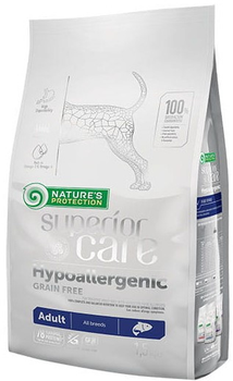 Сухий корм для собак Nature's Protection Superior Care Hypoallergenic Grain Free Salmon Adult All Breeds з лососем 1.5 кг (4771317457967)