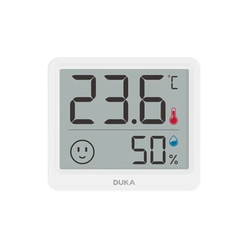 Метеостанция термометр гигрометр ATuMan Duka White TH Mini