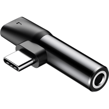 Adapter Winner Group USB Type C na 3.5 mm/USB Type C Black (8591194090783)