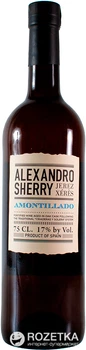 Вино Alexandro Amontillado біле сухе 0.75 л 17% (8437007529470)