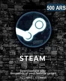 Подарункова карта Steam на 500 аргентинських песо тільки для ARS