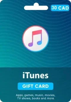 Картка поповнення ITunes 30 CAD
