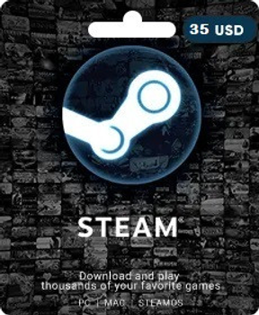 Подарункова карта Steam на 35 доларів США тільки для USD