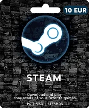 Подарочная карта Steam на 10 евро только для Euro