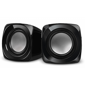 Колонка портативна REAL-EL Black, 2 x 3 Вт, пластиковий корпус, живлення від USB