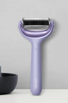 Электронный роллер для лица и тела с микроиглами GESKE MicroNeedle Face&Body Roller 8в1 purple