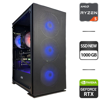 Сборка под заказ: 2E Gaming Virtus Neo G3301N Tower / AMD Ryzen 5 5600 (6 (12) ядра по 3.5 - 4.4 GHz) / 32 GB DDR4 / 1000 GB SSD / nVidia GeForce RTX 3070 Ti, 8 GB GDDR6X, 256-bit / HDMI / 750W б/у