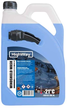 Зимний омыватель стекла HighWay -21°C 4 л Синий (885822003909)