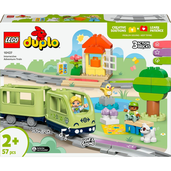 Конструктор LEGO DUPLO Приключение с интерактивным поездом 57 деталей (10427)