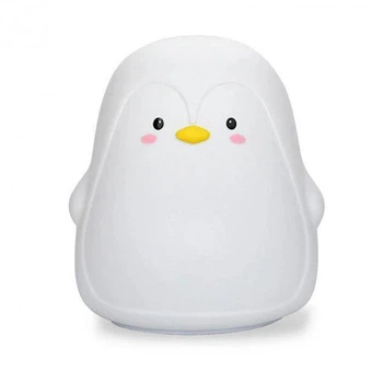 Силиконовый ночник Framily S002 аккумуляторный светильник Пингвин Белый