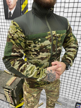 Тактична флісова кофта вставками з плащової тканини Polartec Tactical Fleece Multicam XL