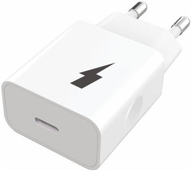 Ładowarka sieciowa Winner Group 1 x USB-C PD 20 W White (8591194093814)