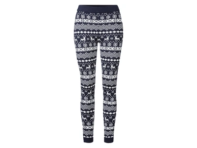 Лосины с новогодним принтом для женщины Esmara LYCRA® 390657 XS темно-синий