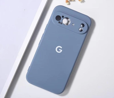 Чохол з лого "Google" з мікрофіброю Google Pixel 9 Сірий