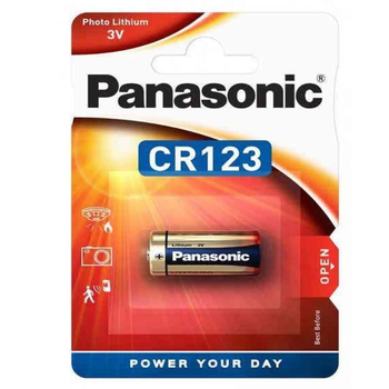 Батарейка CR 123A Panasonic 3V Lithium (54555)
