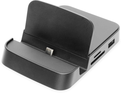 Stacja dokująca Digitus Smartphone Docking Station 7 Ports USB Type-C Black (DA-70882)