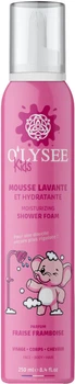 Дитяча крем-пінка для купання Olysee Whipped Shower Foam Strawberry & Raspberry з ароматом полуниці та малини 250 мл (3520710010542)