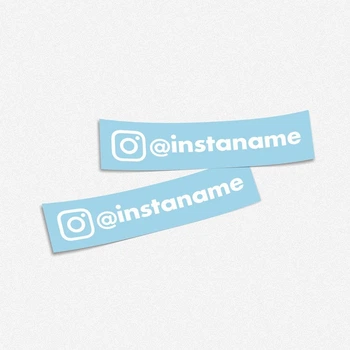 Стикер на авто и мото "Ваш Instagram / Инстаграм ник" для кузова / стекла
