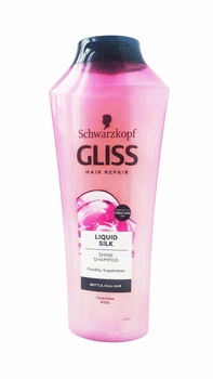 Шампунь для блеска GLISS Liquid Silk для ломких и тусклых волос, 400 мл (114504)