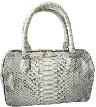 Сумка Snake Leather в натуральном цвете из кожи змеи