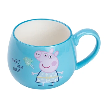 Чашка керамическая Peppa Pig 400 мл Голубой Yiwu HP-15-14