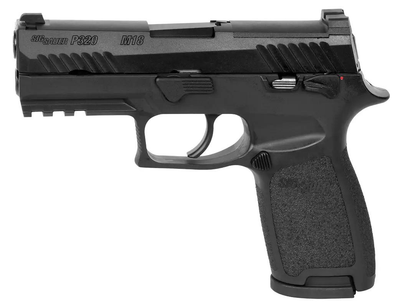 Пистолет страйкбольный Sig Sauer Air ProForce P320-M18 Blowback Green Gas. кал. 6 мм ВВ. Black