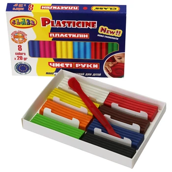 Пластилин СLASS Чистые руки MAXI 8x20 г ECO (7644C)