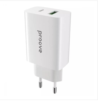 Мережевий Зарядний Пристрій Proove Rapid 20W (Type-C + USB) White