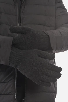Перчатки мужские акриловые утепленные черного цвета Henaizini размер One Size (189483)