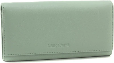 Мятный кошелёк из натуральной кожи Marco Coverna W001 Light Green