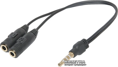 Переходник для гарнитуры Defender Headset Jack 2 x 3.5-мм jack (F) - 3.5-мм 4pin jack (M) (63012)