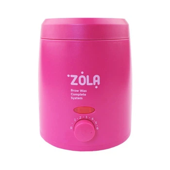 Воскоплав баночный ZOLA Brow Wax Complete System чаша 200 мл цвет розовый