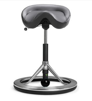 Стул седло для активного сидения Backapp Smart Palma Breathe, Alu, Black ball