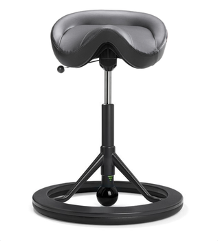 Стул седло для активного сидения Backapp Smart Palma Breathe, Black Grey, Black ball