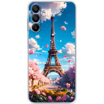Силиконовый Чехол с Картинкой для Samsung Galaxy A16 5G (A166) Принт (Париж, Эйфелева Башня) (59173-ysm035)